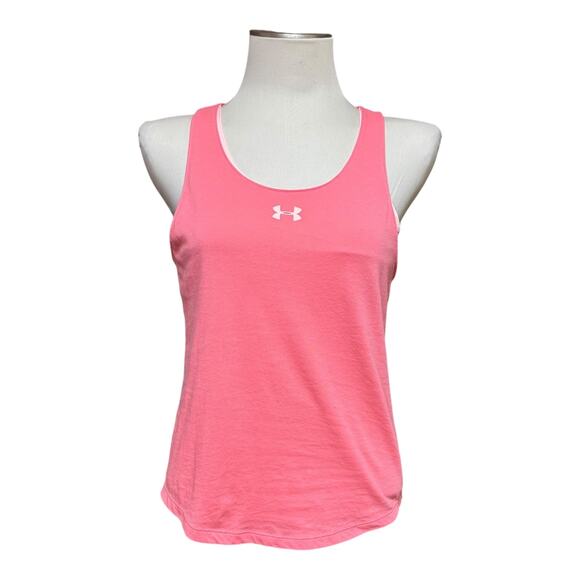 Under Armour UA Layered Double The Fun Tank Top Pink Girls YXL - Picture 1 of 5